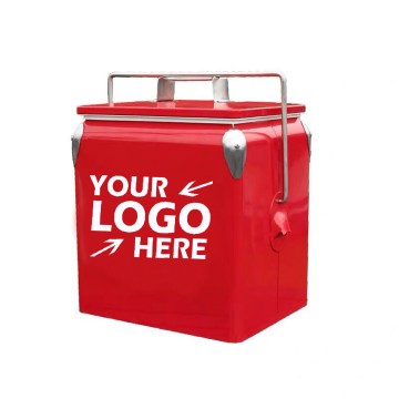 13L Outdoor Metal Ice Cooler 